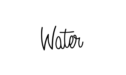 How to make Water name signature. Use Angelique-Rose-font-FFP style for creating short signs online. This is the latest handwritten sign. Water signature style 5 images and pictures png