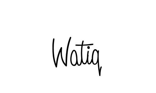 It looks lik you need a new signature style for name Watiq. Design unique handwritten (Angelique-Rose-font-FFP) signature with our free signature maker in just a few clicks. Watiq signature style 5 images and pictures png