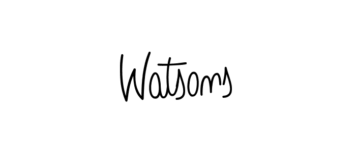 Here are the top 10 professional signature styles for the name Watsons. These are the best autograph styles you can use for your name. Watsons signature style 5 images and pictures png