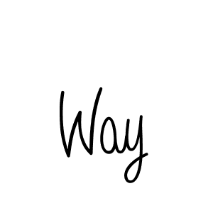 Design your own signature with our free online signature maker. With this signature software, you can create a handwritten (Angelique-Rose-font-FFP) signature for name Way. Way signature style 5 images and pictures png