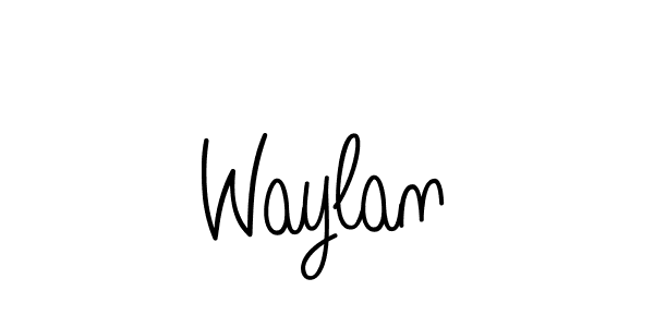 Design your own signature with our free online signature maker. With this signature software, you can create a handwritten (Angelique-Rose-font-FFP) signature for name Waylan. Waylan signature style 5 images and pictures png