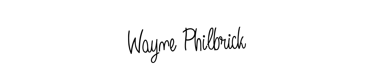 Design your own signature with our free online signature maker. With this signature software, you can create a handwritten (Angelique-Rose-font-FFP) signature for name Wayne Philbrick. Wayne Philbrick signature style 5 images and pictures png