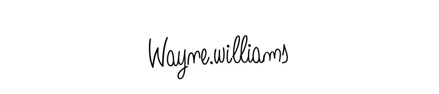 Use a signature maker to create a handwritten signature online. With this signature software, you can design (Angelique-Rose-font-FFP) your own signature for name Wayne.williams. Wayne.williams signature style 5 images and pictures png