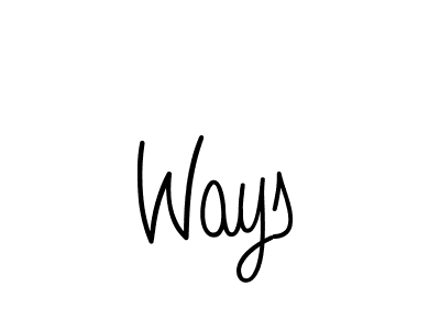 Once you've used our free online signature maker to create your best signature Angelique-Rose-font-FFP style, it's time to enjoy all of the benefits that Ways name signing documents. Ways signature style 5 images and pictures png