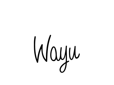 The best way (Angelique-Rose-font-FFP) to make a short signature is to pick only two or three words in your name. The name Wayu include a total of six letters. For converting this name. Wayu signature style 5 images and pictures png
