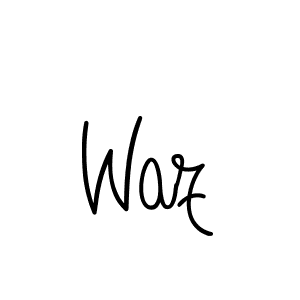 Design your own signature with our free online signature maker. With this signature software, you can create a handwritten (Angelique-Rose-font-FFP) signature for name Waz. Waz signature style 5 images and pictures png