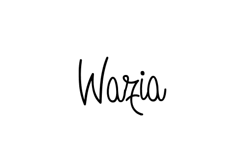 Make a beautiful signature design for name Wazia. Use this online signature maker to create a handwritten signature for free. Wazia signature style 5 images and pictures png