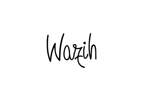 The best way (Angelique-Rose-font-FFP) to make a short signature is to pick only two or three words in your name. The name Wazih include a total of six letters. For converting this name. Wazih signature style 5 images and pictures png
