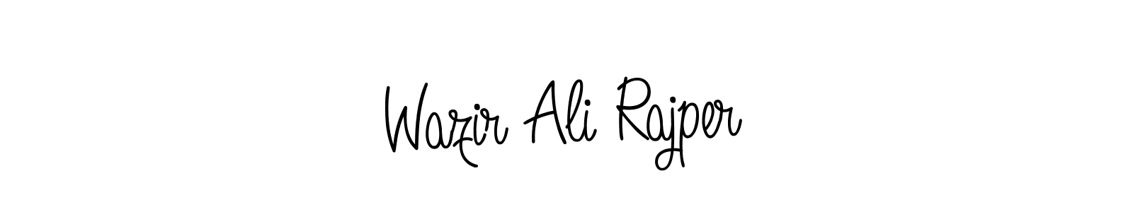 Make a short Wazir Ali Rajper signature style. Manage your documents anywhere anytime using Angelique-Rose-font-FFP. Create and add eSignatures, submit forms, share and send files easily. Wazir Ali Rajper signature style 5 images and pictures png