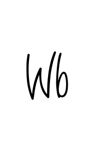 Create a beautiful signature design for name Wb. With this signature (Angelique-Rose-font-FFP) fonts, you can make a handwritten signature for free. Wb signature style 5 images and pictures png