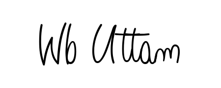 Elevate your brand with a stunning Wb Uttam eSignature. The Angelique-Rose-font-FFP style provides a balanced, flowing aesthetic for everyday signing. Wb Uttam signature style 5 images and pictures png