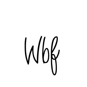 Create a beautiful signature design for name Wbf. With this signature (Angelique-Rose-font-FFP) fonts, you can make a handwritten signature for free. Wbf signature style 5 images and pictures png