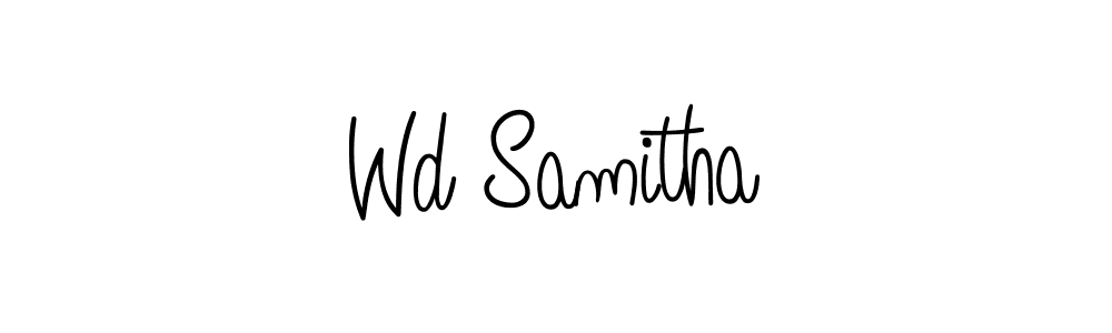 Similarly Angelique-Rose-font-FFP is the best handwritten signature design. Signature creator online .You can use it as an online autograph creator for name Wd Samitha. Wd Samitha signature style 5 images and pictures png