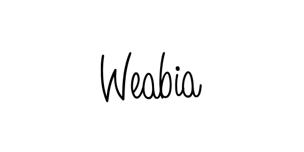 It looks lik you need a new signature style for name Weabia. Design unique handwritten (Angelique-Rose-font-FFP) signature with our free signature maker in just a few clicks. Weabia signature style 5 images and pictures png