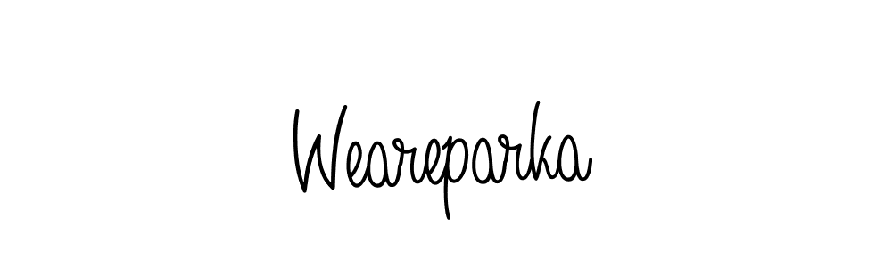 Also we have Weareparka name is the best signature style. Create professional handwritten signature collection using Angelique-Rose-font-FFP autograph style. Weareparka signature style 5 images and pictures png