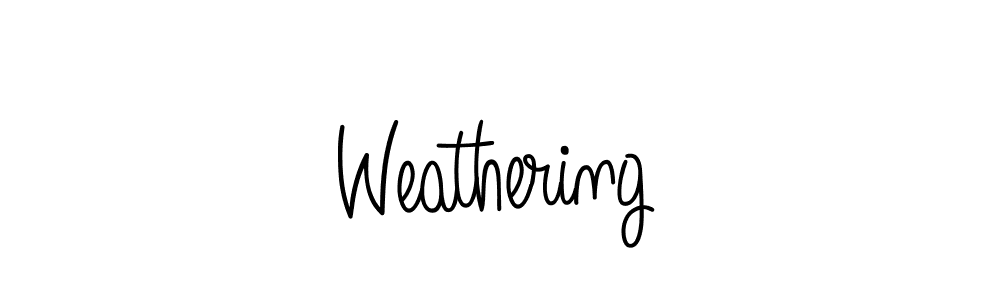 How to make Weathering signature? Angelique-Rose-font-FFP is a professional autograph style. Create handwritten signature for Weathering name. Weathering signature style 5 images and pictures png