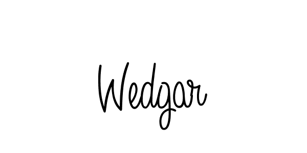 Make a beautiful signature design for name Wedgar. With this signature (Angelique-Rose-font-FFP) style, you can create a handwritten signature for free. Wedgar signature style 5 images and pictures png