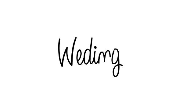 Use a signature maker to create a handwritten signature online. With this signature software, you can design (Angelique-Rose-font-FFP) your own signature for name Weding. Weding signature style 5 images and pictures png