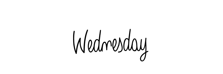 Make a beautiful signature design for name Wednesday. With this signature (Angelique-Rose-font-FFP) style, you can create a handwritten signature for free. Wednesday signature style 5 images and pictures png