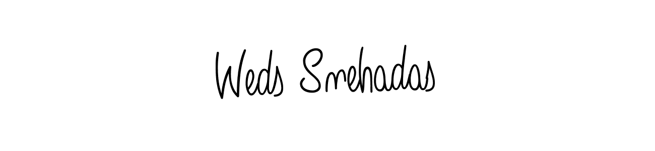 Also we have Weds Snehadas name is the best signature style. Create professional handwritten signature collection using Angelique-Rose-font-FFP autograph style. Weds Snehadas signature style 5 images and pictures png