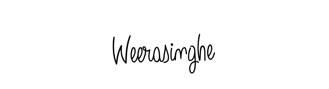 You should practise on your own different ways (Angelique-Rose-font-FFP) to write your name (Weerasinghe) in signature. don't let someone else do it for you. Weerasinghe signature style 5 images and pictures png