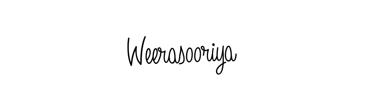 Also we have Weerasooriya name is the best signature style. Create professional handwritten signature collection using Angelique-Rose-font-FFP autograph style. Weerasooriya signature style 5 images and pictures png