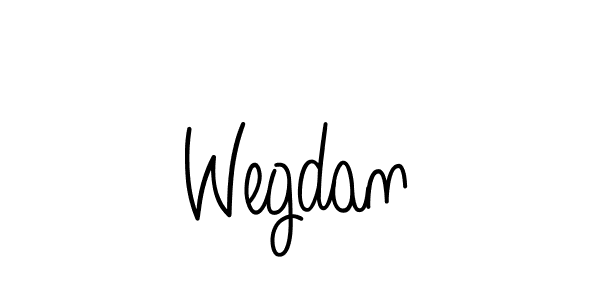 Create a beautiful signature design for name Wegdan. With this signature (Angelique-Rose-font-FFP) fonts, you can make a handwritten signature for free. Wegdan signature style 5 images and pictures png
