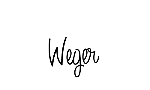 Also we have Weger name is the best signature style. Create professional handwritten signature collection using Angelique-Rose-font-FFP autograph style. Weger signature style 5 images and pictures png