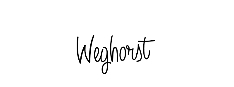 You should practise on your own different ways (Angelique-Rose-font-FFP) to write your name (Weghorst) in signature. don't let someone else do it for you. Weghorst signature style 5 images and pictures png