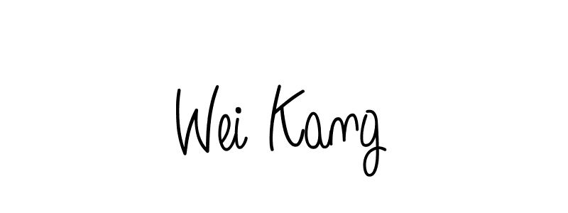 Design your own signature with our free online signature maker. With this signature software, you can create a handwritten (Angelique-Rose-font-FFP) signature for name Wei Kang. Wei Kang signature style 5 images and pictures png