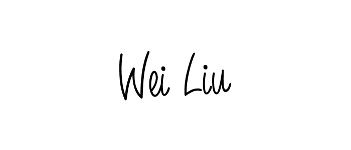 Also we have Wei Liu name is the best signature style. Create professional handwritten signature collection using Angelique-Rose-font-FFP autograph style. Wei Liu signature style 5 images and pictures png