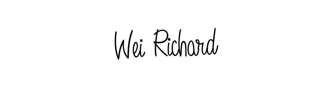 Similarly Angelique-Rose-font-FFP is the best handwritten signature design. Signature creator online .You can use it as an online autograph creator for name Wei Richard. Wei Richard signature style 5 images and pictures png