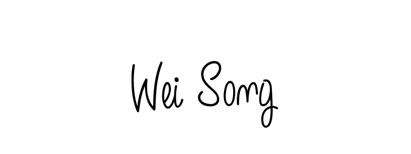 Once you've used our free online signature maker to create your best signature Angelique-Rose-font-FFP style, it's time to enjoy all of the benefits that Wei Song name signing documents. Wei Song signature style 5 images and pictures png