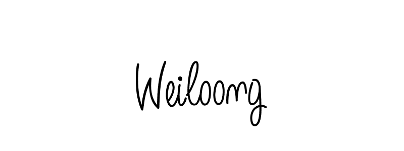 Also we have Weiloong name is the best signature style. Create professional handwritten signature collection using Angelique-Rose-font-FFP autograph style. Weiloong signature style 5 images and pictures png