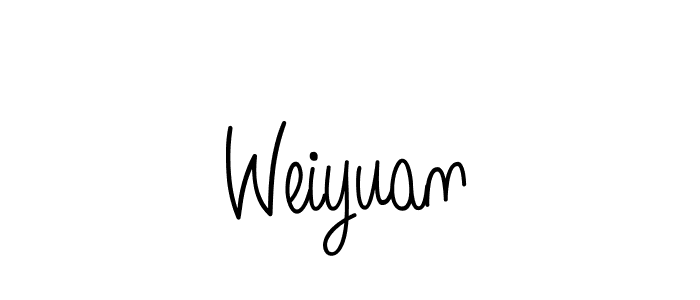 Weiyuan stylish signature style. Best Handwritten Sign (Angelique-Rose-font-FFP) for my name. Handwritten Signature Collection Ideas for my name Weiyuan. Weiyuan signature style 5 images and pictures png