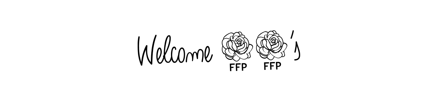 How to make Welcome 20’s signature? Angelique-Rose-font-FFP is a professional autograph style. Create handwritten signature for Welcome 20’s name. Welcome 20’s signature style 5 images and pictures png