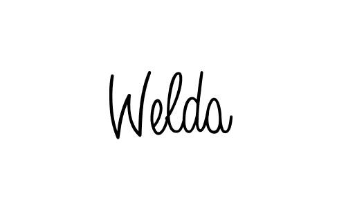 if you are searching for the best signature style for your name Welda. so please give up your signature search. here we have designed multiple signature styles  using Angelique-Rose-font-FFP. Welda signature style 5 images and pictures png