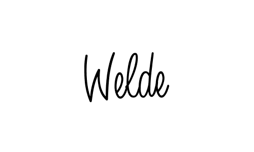 Similarly Angelique-Rose-font-FFP is the best handwritten signature design. Signature creator online .You can use it as an online autograph creator for name Welde. Welde signature style 5 images and pictures png