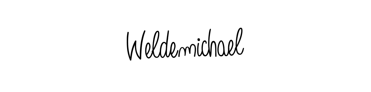 Also we have Weldemichael name is the best signature style. Create professional handwritten signature collection using Angelique-Rose-font-FFP autograph style. Weldemichael signature style 5 images and pictures png