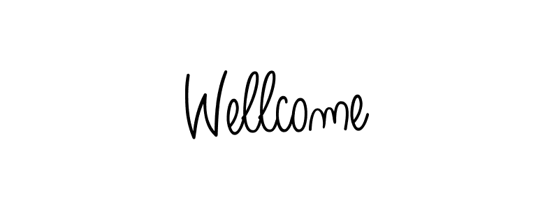 The best way (Angelique-Rose-font-FFP) to make a short signature is to pick only two or three words in your name. The name Wellcome include a total of six letters. For converting this name. Wellcome signature style 5 images and pictures png