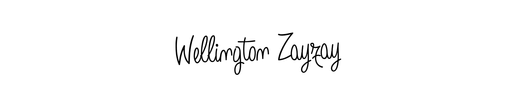 You should practise on your own different ways (Angelique-Rose-font-FFP) to write your name (Wellington Zayzay) in signature. don't let someone else do it for you. Wellington Zayzay signature style 5 images and pictures png