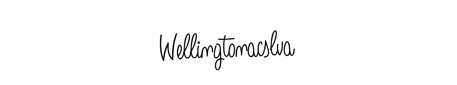 Create a beautiful signature design for name Wellingtonacslva. With this signature (Angelique-Rose-font-FFP) fonts, you can make a handwritten signature for free. Wellingtonacslva signature style 5 images and pictures png