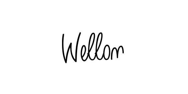 Best and Professional Signature Style for Wellon. Angelique-Rose-font-FFP Best Signature Style Collection. Wellon signature style 5 images and pictures png