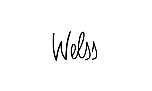 How to Draw Welss signature style? Angelique-Rose-font-FFP is a latest design signature styles for name Welss. Welss signature style 5 images and pictures png