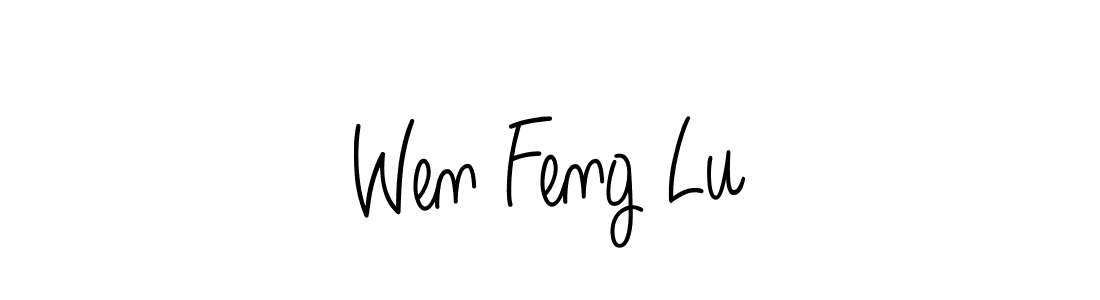 Also You can easily find your signature by using the search form. We will create Wen Feng Lu name handwritten signature images for you free of cost using Angelique-Rose-font-FFP sign style. Wen Feng Lu signature style 5 images and pictures png