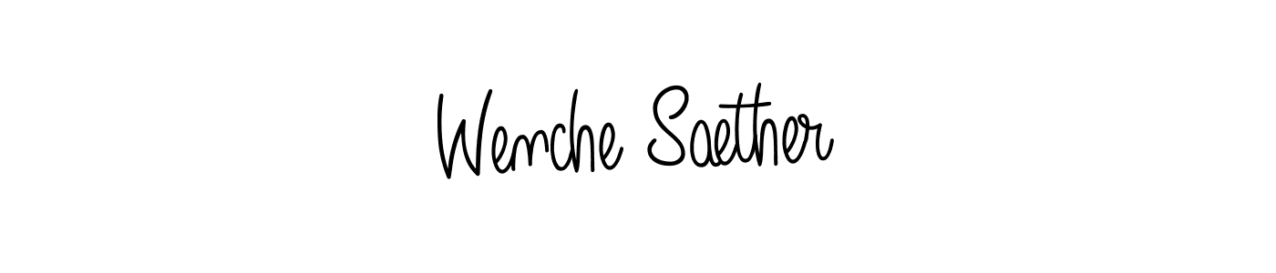 Make a short Wenche Sæther signature style. Manage your documents anywhere anytime using Angelique-Rose-font-FFP. Create and add eSignatures, submit forms, share and send files easily. Wenche Sæther signature style 5 images and pictures png