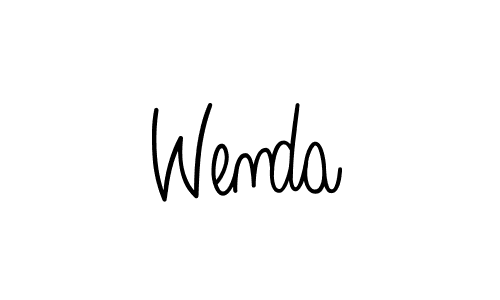 Best and Professional Signature Style for Wenda. Angelique-Rose-font-FFP Best Signature Style Collection. Wenda signature style 5 images and pictures png