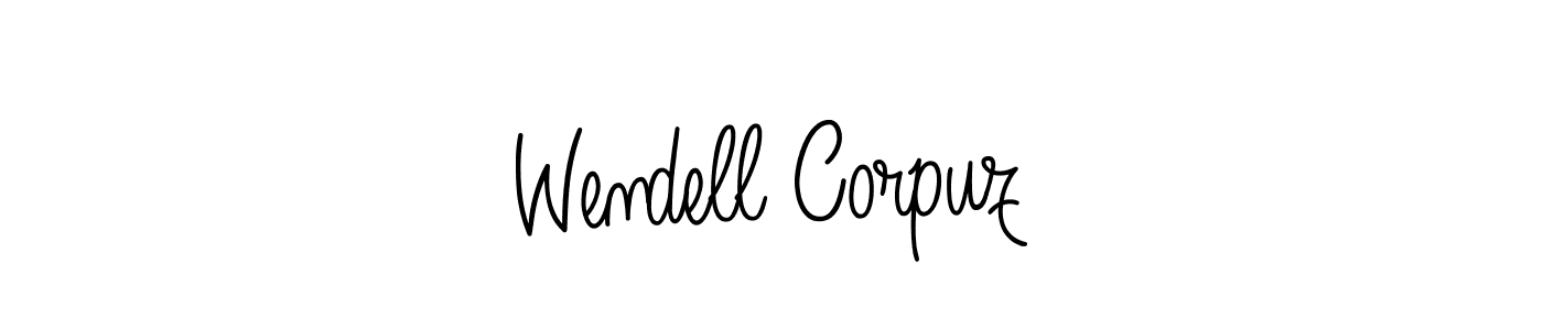 Also we have Wendell Corpuz name is the best signature style. Create professional handwritten signature collection using Angelique-Rose-font-FFP autograph style. Wendell Corpuz signature style 5 images and pictures png