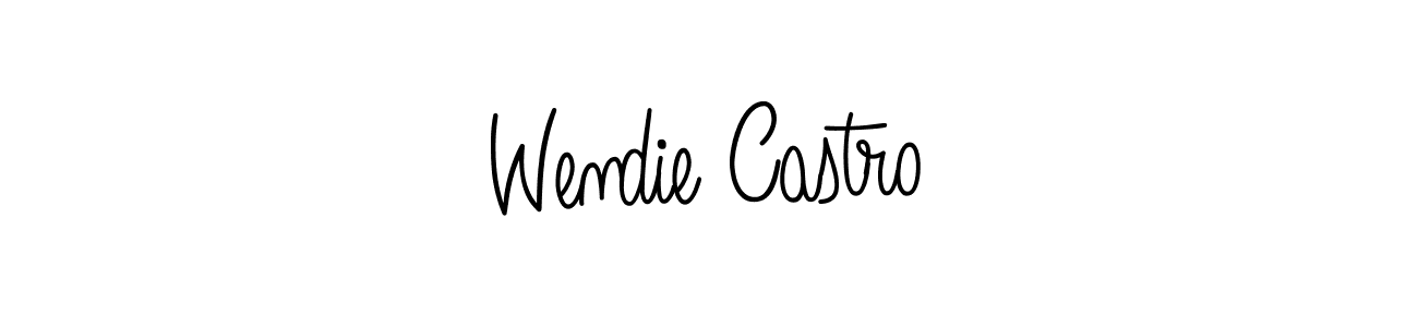 Also we have Wendie Castro name is the best signature style. Create professional handwritten signature collection using Angelique-Rose-font-FFP autograph style. Wendie Castro signature style 5 images and pictures png