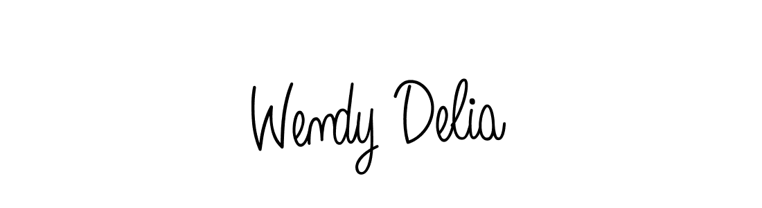 Use a signature maker to create a handwritten signature online. With this signature software, you can design (Angelique-Rose-font-FFP) your own signature for name Wendy Delia. Wendy Delia signature style 5 images and pictures png